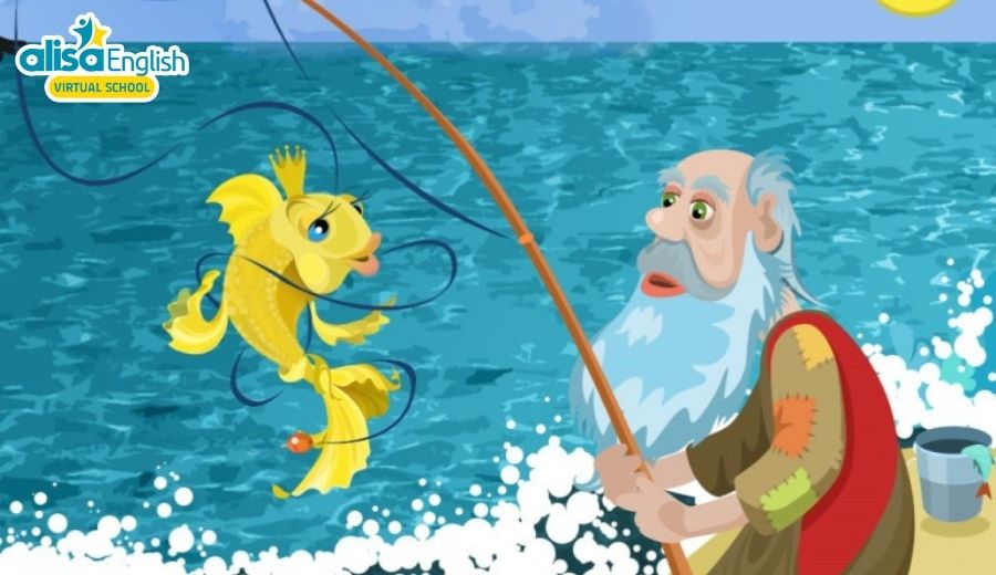 Bản dịch truyện cổ tích song ngữ Ông lão đánh cá và con cá vàng