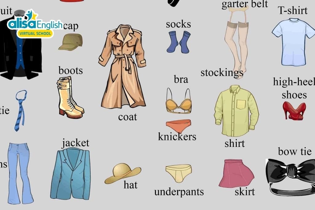 Từ vựng tiếng Anh trẻ em theo chủ đề Clothes: Các loại quần áo